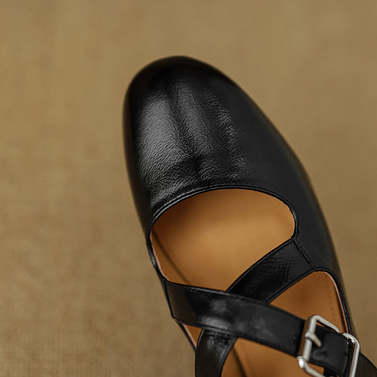 Valora Genuine Leather Ballet Shoes