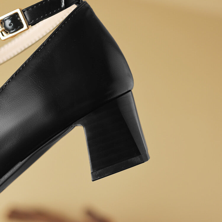 Mireya - Genuine Leather Heels