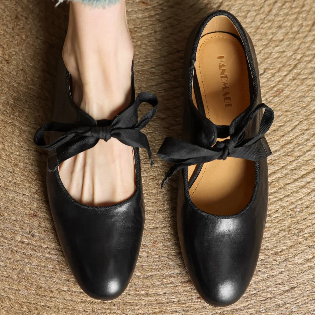 Bellaria Genuine Leather Flat Shoes