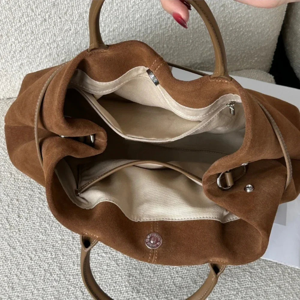 Suede Sutton Tote Bag