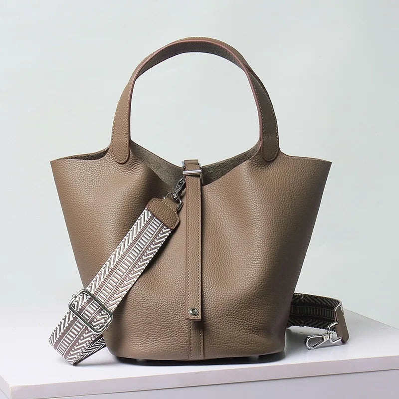 Elora Genuine Leather Tote Bag