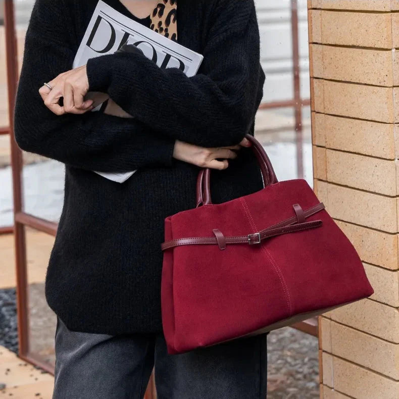 Suede Sutton Tote Bag