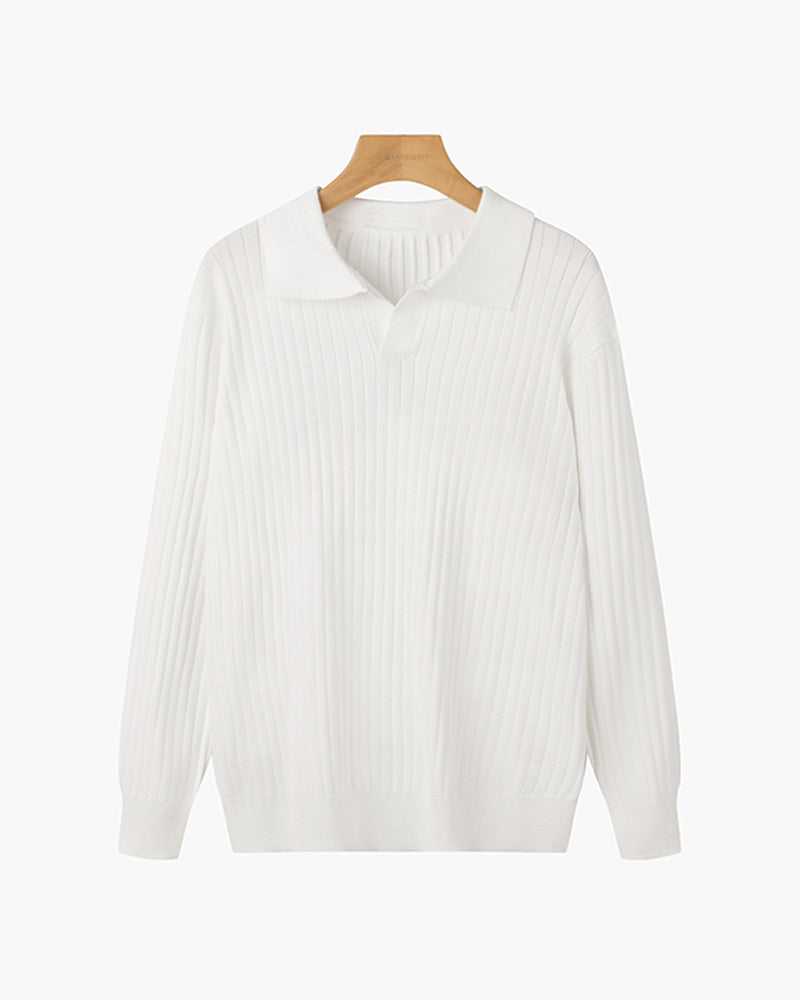 SUWON V-Neck Polo Shirt