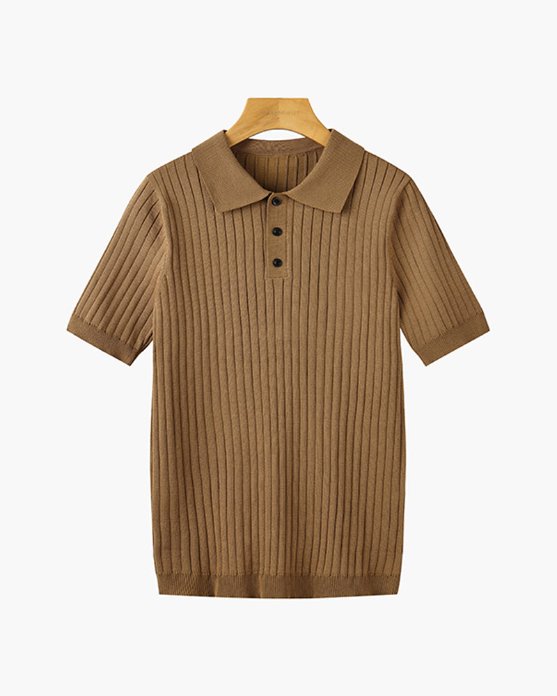 GIMCHEON Knit Polo Tee
