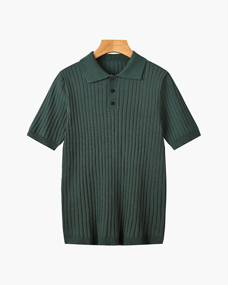 GIMCHEON Knit Polo Tee