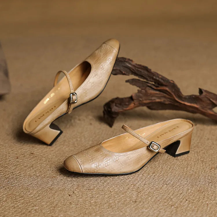 Berla Genuine Leather Mules