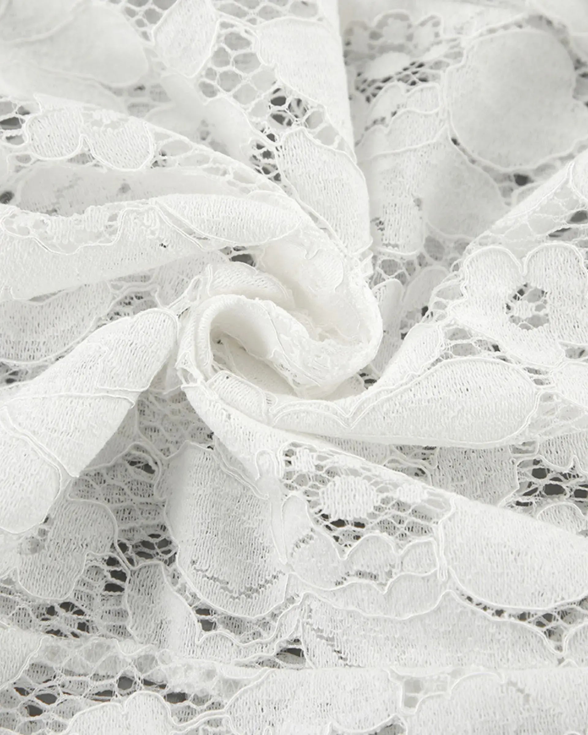 Slim Flared Pants with Floral Jacquard Lace Details