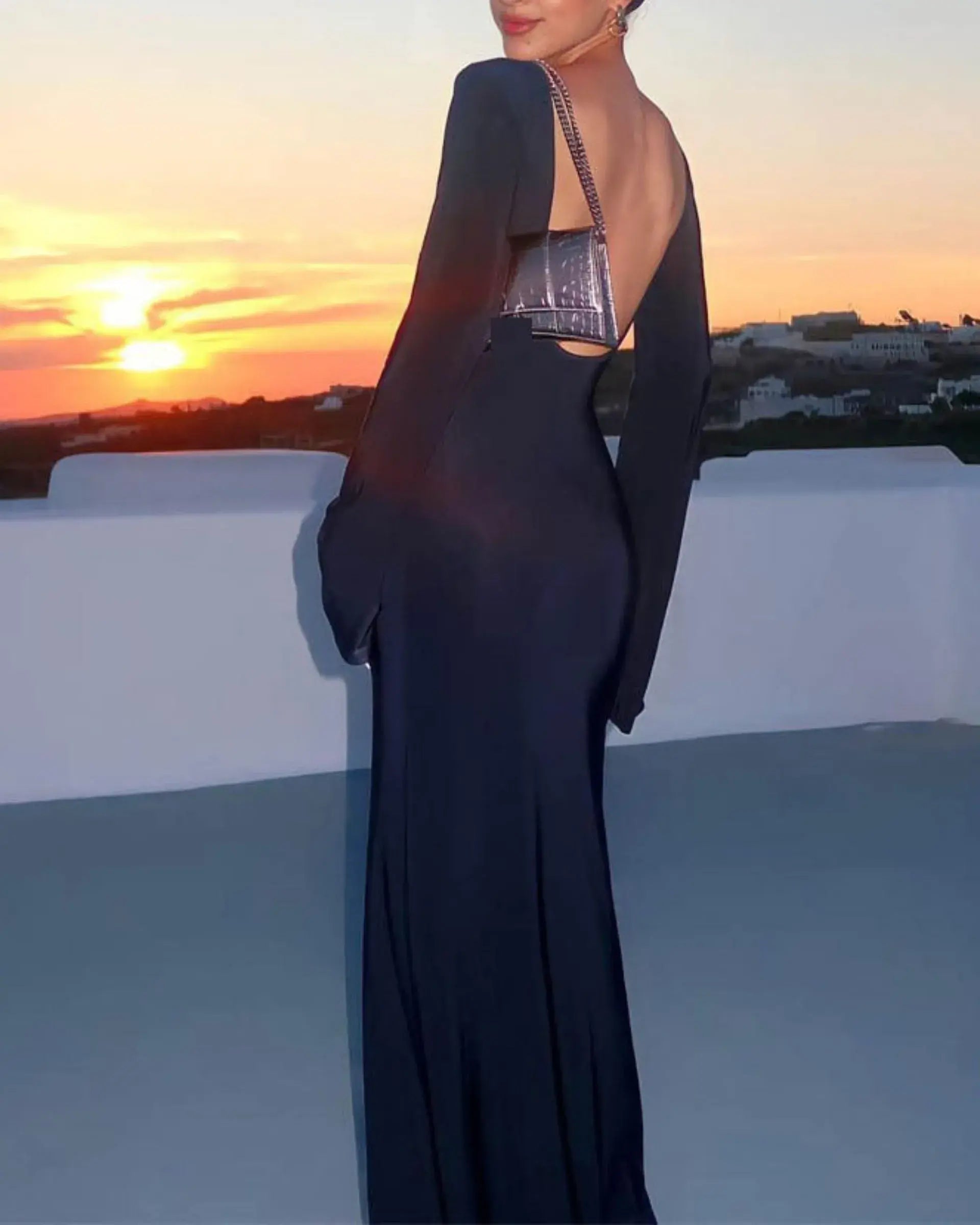 Backless Sunscreen Beach Party Bohemian Dress