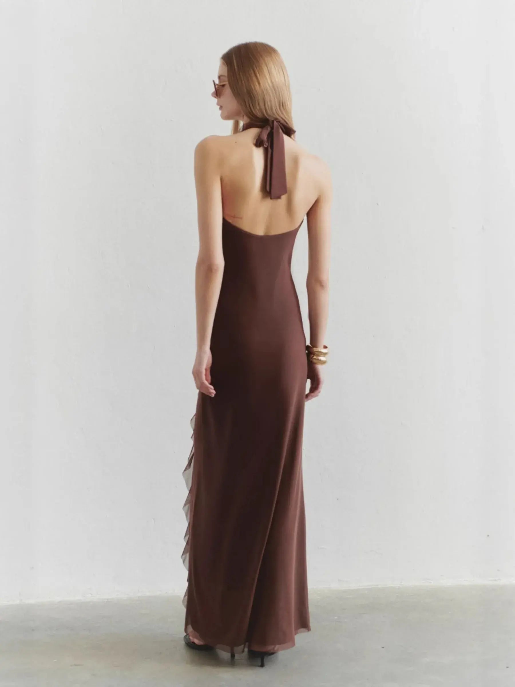 Vannessa Backless Holiday Dress