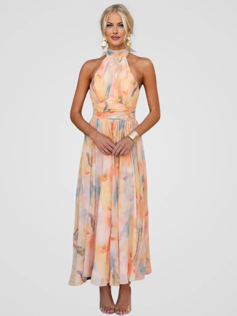 Valora - Floral Midi Dress
